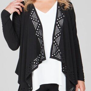Sympli Deco Cardigan-Black-Size 12-NWT